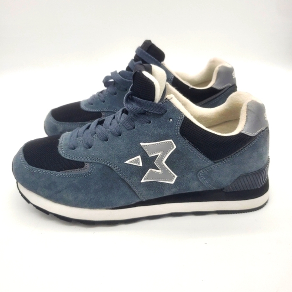 Starbury by Stephon Marbury Retro Runner Suede Blue Gray Men's 8.5 Shoes Star